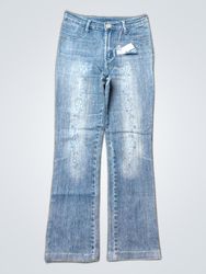 Fold Gold High-Waisted Bootcut Denim Jeans