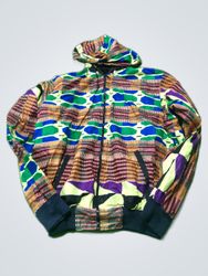 Unbranded Colorful Printed Hooded Jacket