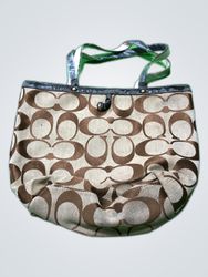 Coach Brown Signature Tote Bag