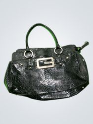 Guess Black Snakeskin Small Handbag