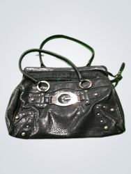 Guess Black Structured Handbag