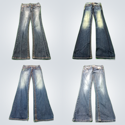 Flared and Straight Jeans