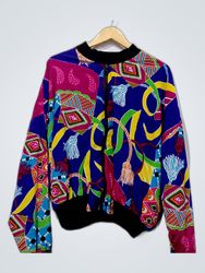 Colorful Patterned Sweatshirt