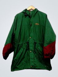 Coleman Green Hooded Windbreaker Jacket