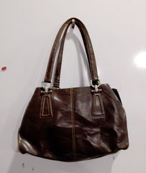 Liz Claiborne Brown Leather Shoulder Bag