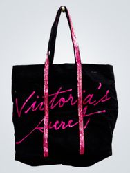 Victoria's Secret Tote Bag with Sequin Straps