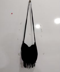 Dolce Vita Collection Black Suede Fringe Shoulder ..