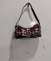 Shoulder Bag with Geometric Pattern