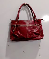 Red Leather Handbag