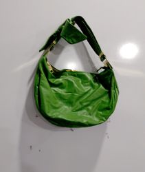 Badgley Mischka Green Leather Shoulder Bag