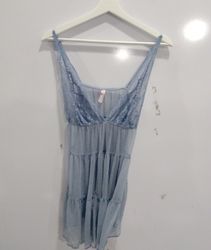 Victoria's Secret Blue Lace Babydoll