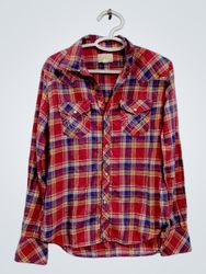 True Religion Plaid Long-Sleeve Shirt