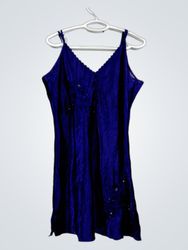 Jessica Blue Satin Nightgown