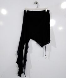 Urban Outfitters Black Asymmetrical Midi Skirt