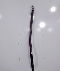 Ceinture en cuir marron foncé avec inserts décorat..