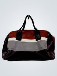 Fossil Colorblock Leder-Satchel-Tasche