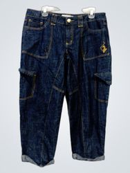 Phat Fashions Silver Label Denim Cargo Capris
