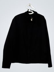 Giacca Coach nera con zip