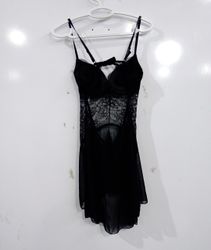 Jessica Simpson Babydoll en dentelle noire (linger..