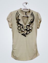 Heartsoul Women's Ruffle Neck Top