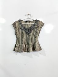 Ness Women's Embellished Peplum Top