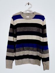 Gap gestreifter Rundhalspullover