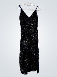 Urban Outfitters Navy Blue Celestial Print Midi Dr..