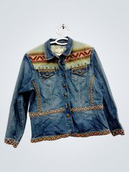 Coldwater Creek Women's Denim Jacket with Embroide..