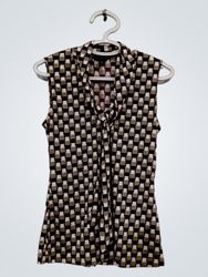 Banana Republic Sleeveless Geometric Print Top XS