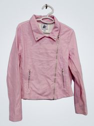 Juicy Couture Giacca corta stile moto rosa
