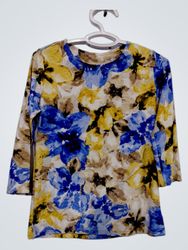 Floral Print Long Sleeve Top