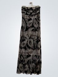 Eyelash Couture Paisley Print Maxi Dress
