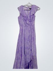 Chaps Floral Wrap Maxi Dress