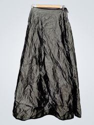 Wrapper Black Maxi Skirt