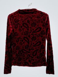 Old Navy Burnout Velvet Top