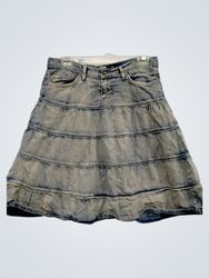 Jaded London Jupe mini en jean à volants