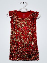 Wonder Nation Girls Red Sequin Dress