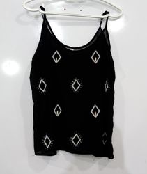 Old Navy Black Beaded Cami Top