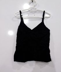 Old Navy Black Linen Cami Top