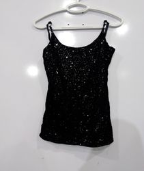 The Limited Black Sequin Cami Top