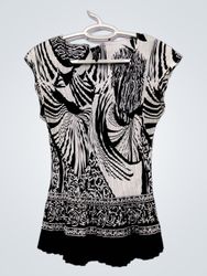 MILANO Black and White Printed Top