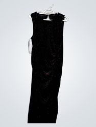 MSK Black Sparkle Maxi Dress