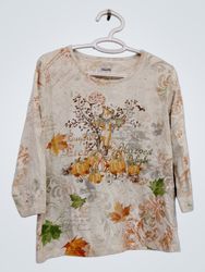 Basic Editions Women's Autumn Harvest Graphic T-Sh..