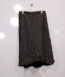 Salaam Women's Black Geometric Print Skirt