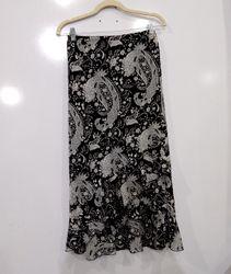 ZERO ZERO Black Paisley Maxi Skirt