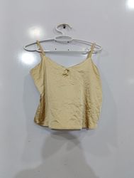 Satin camisole with bow detail
