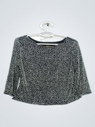 Classic Creations Women's Black & White Patterned ..