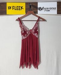 Avid Love Nuisette rouge en dentelle