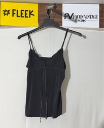 No Boundaries Black Lace Trim Cami