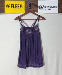 Andlove Purple Lace Babydoll Lingerie